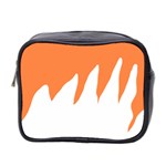 Orange Background Halloween Mini Toiletries Bag (Two Sides)