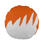 Orange Background Halloween Standard 15  Premium Round Cushions