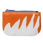 Orange Background Halloween Large Coin Purse