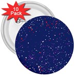 Texture Grunge Speckles Dots 3  Buttons (10 pack) 