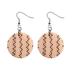 Print Pattern Minimal Tribal Mini Button Earrings