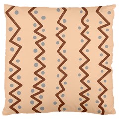 Print Pattern Minimal Tribal Standard Premium Plush Fleece Cushion Case (Two Sides) from ArtsNow.com Back
