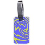 Blue Green Abstract Luggage Tag (one side)