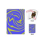 Blue Green Abstract Playing Cards Single Design (Mini)