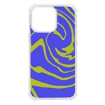 Blue Green Abstract iPhone 13 Pro TPU UV Print Case
