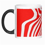 Red White Background Swirl Playful Morph Mug