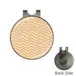 Background Wavy Zig Zag Lines Hat Clips with Golf Markers