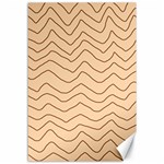 Background Wavy Zig Zag Lines Canvas 12  x 18 