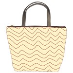 Background Wavy Zig Zag Lines Bucket Bag