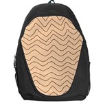 Background Wavy Zig Zag Lines Backpack Bag