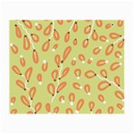 Pattern Leaves Print Background Small Glasses Cloth (2 Sides)