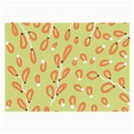Pattern Leaves Print Background Large Glasses Cloth