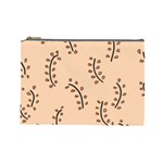 Leaves Plants Dots Pattern Cosmetic Bag (Large)