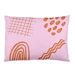 Elements Scribbles Wiggly Lines Retro Vintage Pillow Case