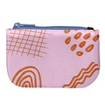 Elements Scribbles Wiggly Lines Retro Vintage Large Coin Purse