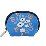 Doodle Flowers Leaves Plant Design Accessory Pouch (Small)