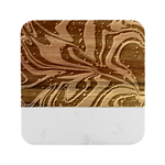 Texture Multicolour Grunge Marble Wood Coaster (Square)