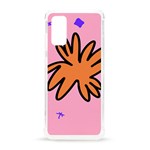 Doodle Flower Sparkles Orange Pink Samsung Galaxy S20 6.2 Inch TPU UV Case