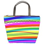 Print Ink Colorful Background Bucket Bag