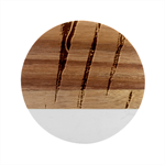 Texture Multicolour Gradient Grunge Marble Wood Coaster (Round)