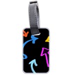 Ink Brushes Texture Grunge Luggage Tag (two sides)