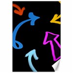 Colorful Arrows Kids Pointer Canvas 12  x 18 