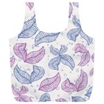 Boho Bohemian Leaves Branch Beige Full Print Recycle Bag (XL)