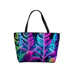Spring Flower Neon Wallpaper Classic Shoulder Handbag