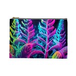 Spring Flower Neon Wallpaper Cosmetic Bag (Large)