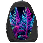Spring Flower Neon Wallpaper Backpack Bag