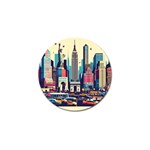 Skyscrapers City Usa Golf Ball Marker