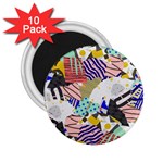 Digital Paper Scrapbooking Abstract 2.25  Magnets (10 pack) 