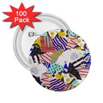 Digital Paper Scrapbooking Abstract 2.25  Buttons (100 pack) 