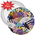 Digital Paper Scrapbooking Abstract 3  Buttons (10 pack) 