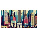 Skyscrapers City Usa Banner and Sign 6  x 3 