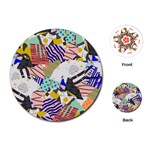 Digital Paper Scrapbooking Abstract Playing Cards Single Design (Round)