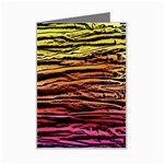 Rainbow Wood Digital Paper Pattern Mini Greeting Card