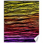 Rainbow Wood Digital Paper Pattern Canvas 8  x 10 