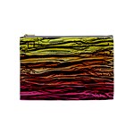 Rainbow Wood Digital Paper Pattern Cosmetic Bag (Medium)