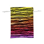 Rainbow Wood Digital Paper Pattern Lightweight Drawstring Pouch (M)