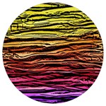 Rainbow Wood Digital Paper Pattern Round Trivet
