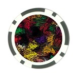 Abstract Painting Colorful Poker Chip Card Guard