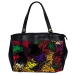 Abstract Painting Colorful Oversize Office Handbag (2 Sides)