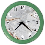 Gray Light Marble Stone Texture Background Color Wall Clock