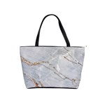 Gray Light Marble Stone Texture Background Classic Shoulder Handbag