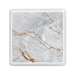 Gray Light Marble Stone Texture Background Memory Card Reader (Square)