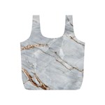 Gray Light Marble Stone Texture Background Full Print Recycle Bag (S)