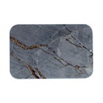 Gray Light Marble Stone Texture Background Open Lid Metal Box (Silver)  