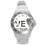 Leaf Leaf Round Plastic Sport Watch (L)