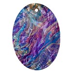 Amethyst flow Oval Ornament (Two Sides)